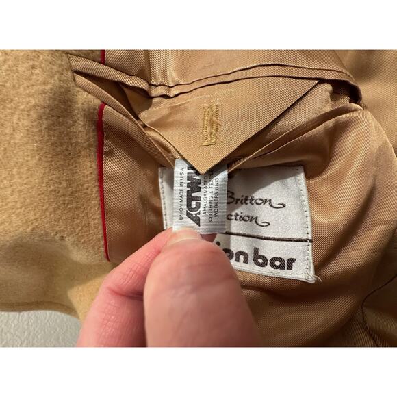 Vtg J.B. BRITTON Men's Camel USA Sport Coat Jacket Blazer Sz 42R - Picture 10 of 11